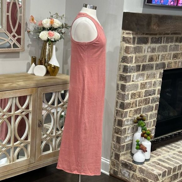 MAGNOLIA BOUTIQUE Women’s Crewneck Racerback Micro Ribbed Long Dress in Size L - Picture 6 of 8